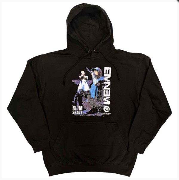 Eminem© “Slim Shady Detroit” Official Band Hoodie (Unisex) (Blue/Black)