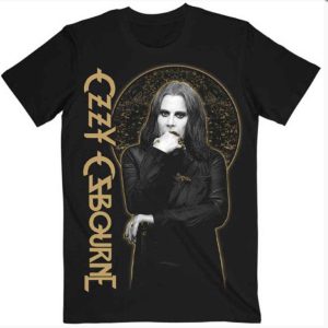 img_1812 Ozzy Osbourne© Patient No. 9 Gold Graphic Official Band T-shirt (Unisex) (Black/Gold)
