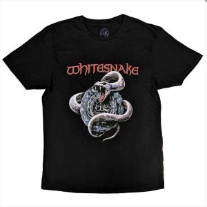 img_1815 Official WhiteSnake© “Silver Snake” Official Band T-shirt (Unisex) (Black/White)