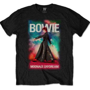 img_1842 David Bowie© Moonage 11 Fade Comic Official T-Shirt (Unisex) (Black/Cosmic)