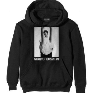 img_1846 Eminem© “Whatever You Say I Am” Official Band Pull Over Hoodie (Unisex) (Black/White)