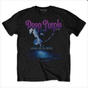 img_1848 Deep Purple© “Smoke On The Water” Official Band T-shirt (Unisex) (Black/Purple/Purple)