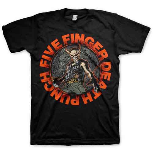 Five Finger Death Punch© "Seal Of Ameth" Official Band T-shirt (Unisex) (Black/Red)