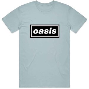 img_1871 Official Oasis© “Decca Logo” Official Band T-shirt (Unisex) (Blue/White/Black)