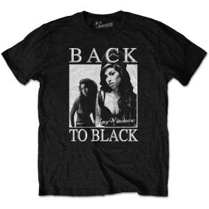 img_1872 Official Amy Winehouse© “Back To Black” Official Band T-shirt (Unisex) (Black/White)