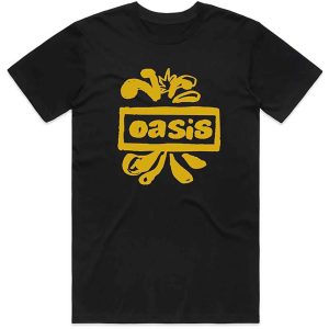 img_1888 Official Oasis© “Drawn Logo” Official Band T-shirt (Unisex) (Yellow/Black)