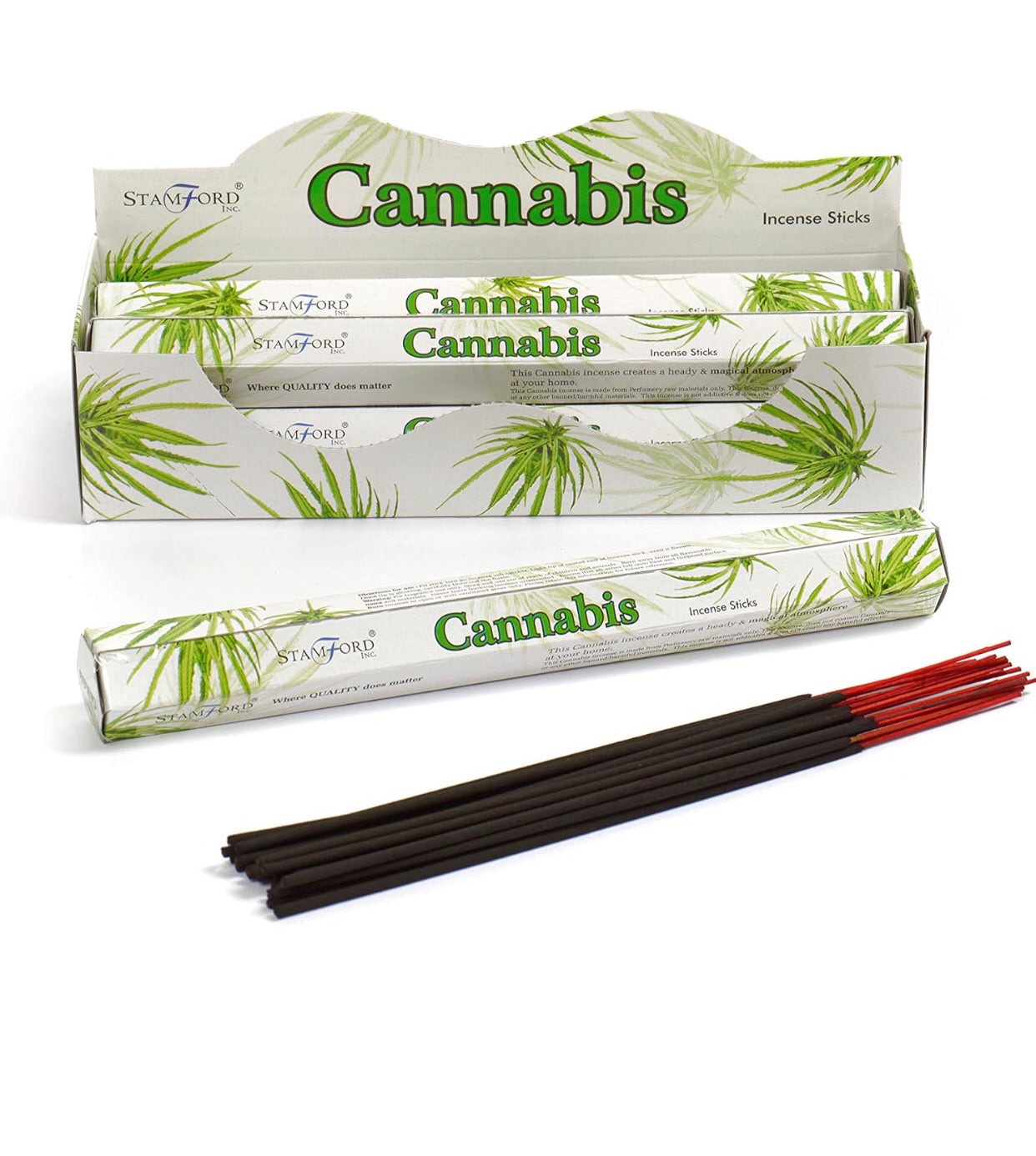 37110 Stamford Inc Cannabis Incense Sticks (Cannabis Incense) (20 Incense Sticks) - Image 2