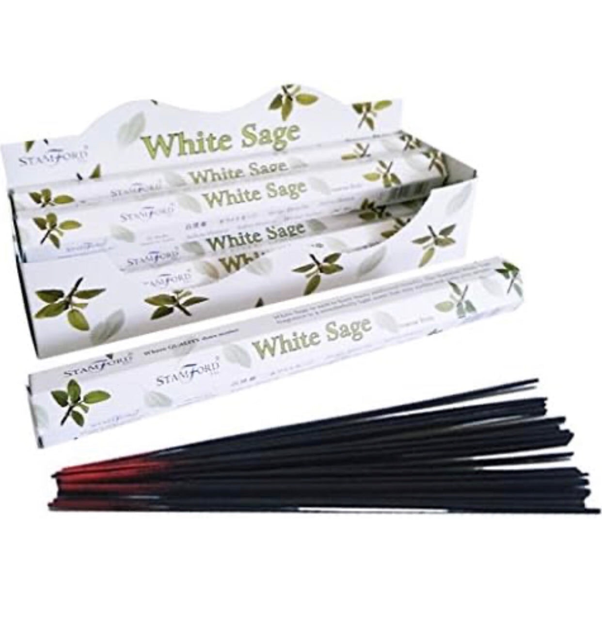 37119 Stamford Inc White Sage Incense Sticks (20 Incense Sticks) (White Sage) - Image 3