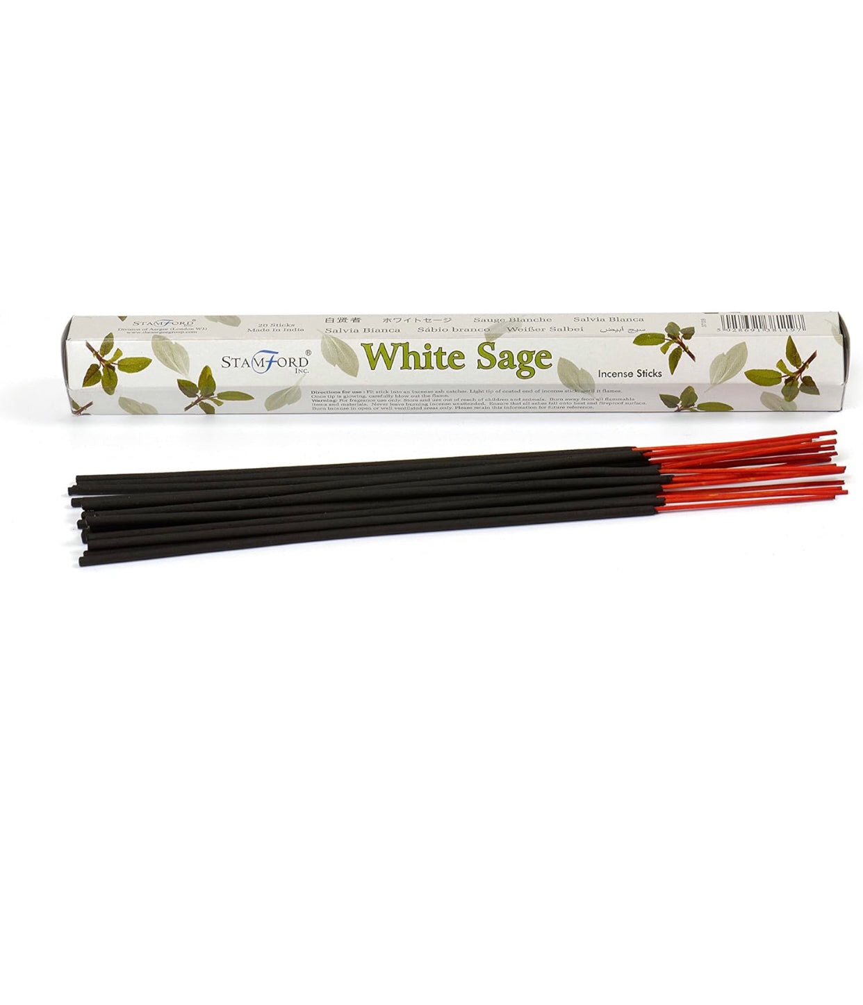 37119 Stamford Inc White Sage Incense Sticks (20 Incense Sticks) (White Sage)