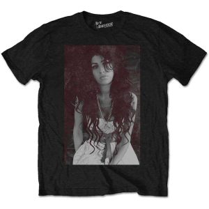 img_1909 Official Amy Winehouse© “Back To Black Chalk Board” Official Band T-shirt (Unisex) (Black/White)