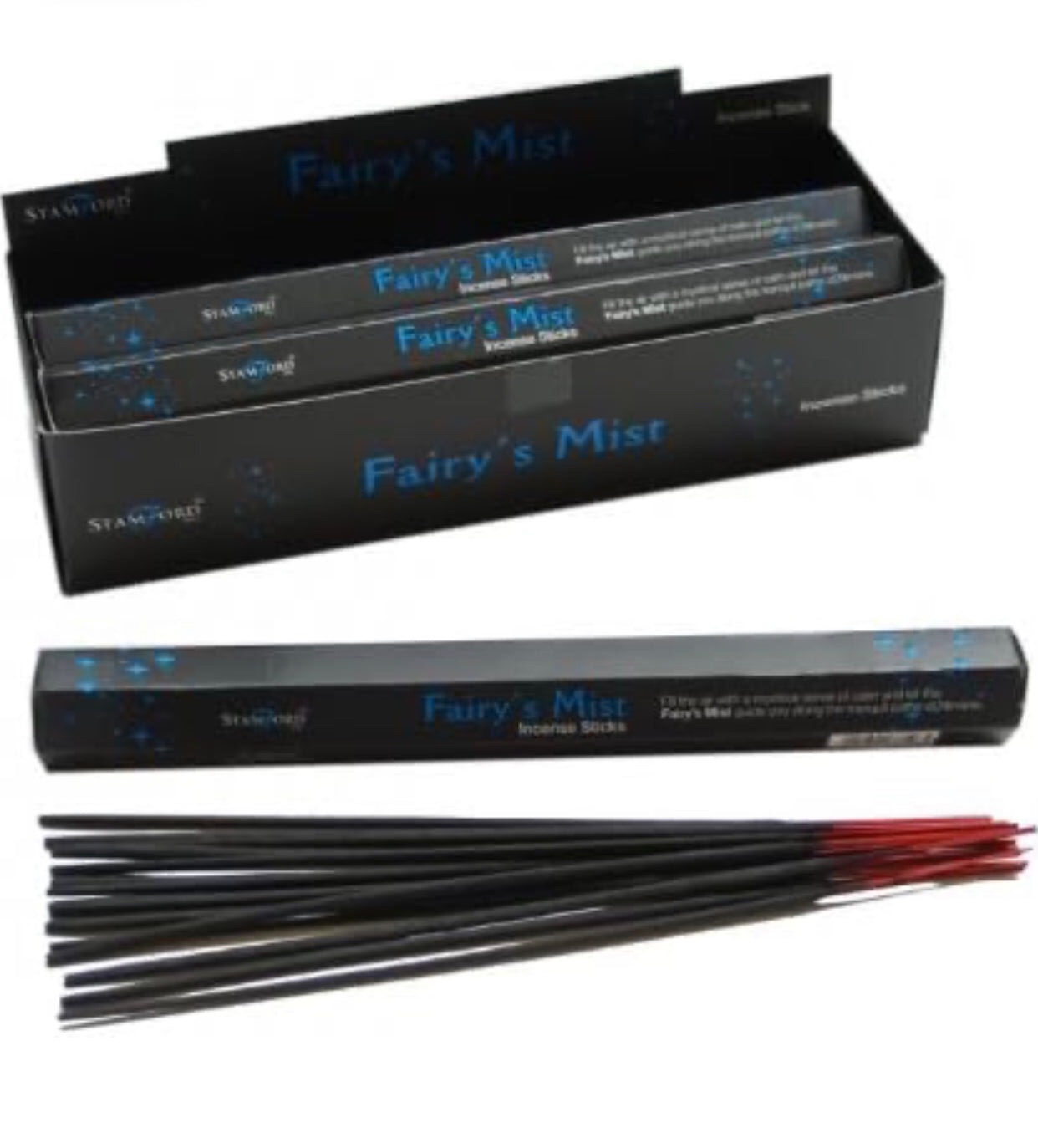 37126 Stamford Inc Fairy Mist Incense Sticks (15 Incense Sticks) (White Rose And Soft Lily)