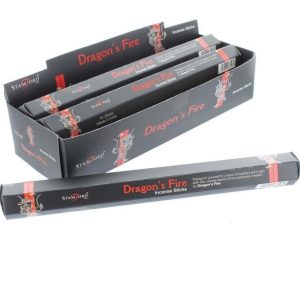 37128 Stamford Inc Dragon’s Fire Incense Sticks (Spicy Vanilla and Red Rose) (20 Incense Sticks)