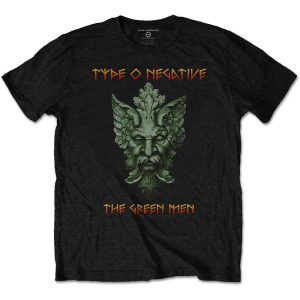 img_1918 Type O Negative© “Green Man” Official Band T-shirt (Unisex) (Black/White/Green) (Double Sided)