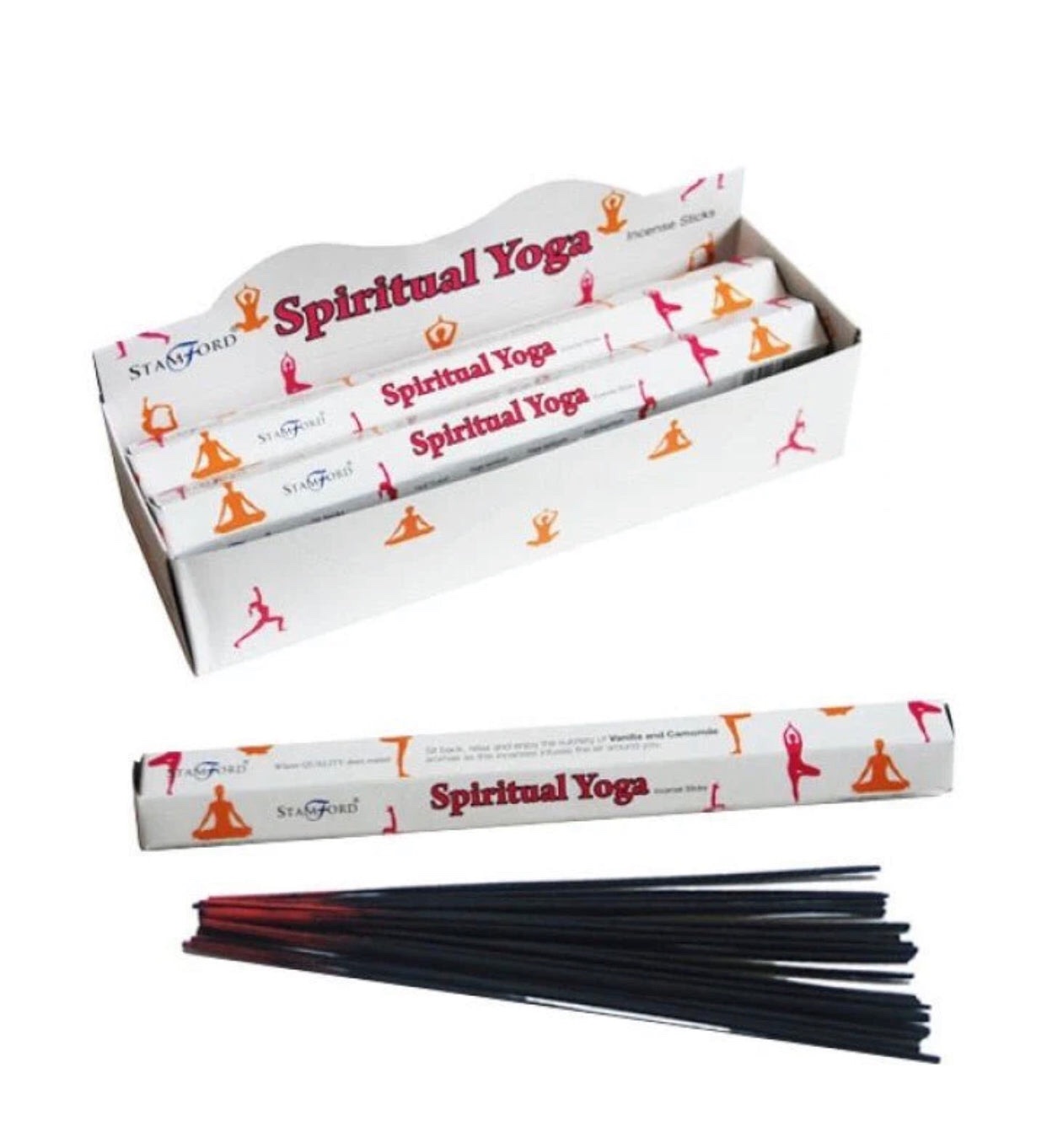 37618 Stamford Inc Spiritual Yoga Incense sticks (Vanilla and Camomile) (20 Incense Sticks)