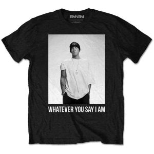 img_1934 Eminem© “Whatever You Say I Am” Official Band T-shirt (Unisex) (Black/White)