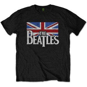 img_1949 The Beatles© “Drop T Logo And Vintage Flag Union Jack” Official Band T-shirt (Unisex)