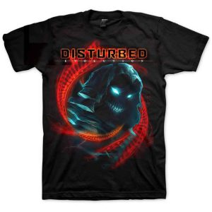 img_1950 Disturbed© "Disturbed DNA Swirl" Official Band T-shirt (Unisex) (Black/Orange/Blue)