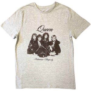 img_1974 Queen© “Bohemian Rhapsody Portrait” Official Band T-shirt (Unisex) (Cream/Black/Gold)