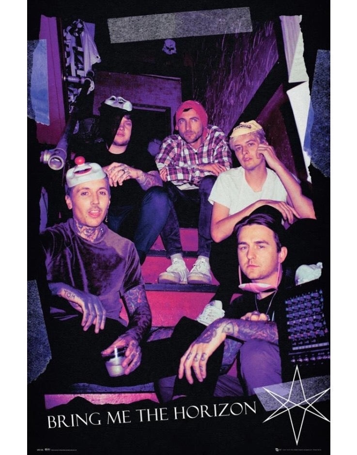 Official Bring Me The Horizon© Official Poster “Bring Me The Horizon Red Eye Maxi Poster“ (Black/Red) (61cm x 91.5cm)
