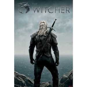 img_2071 Official The Witcher© Official Netflix© Official Poster “The Witcher On The Precipice” The Witcher Netflix TV Series Maxi Poster (Black/Blue) (61cm x 91.5cm)