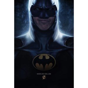 Official Batman© Official Poster “The Flash Batman - World Collide” Batman Movie Maxi Poster (Black/Yellow) (61cm x 91.5cm)