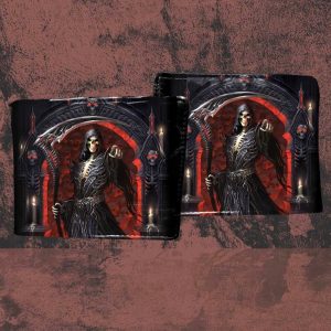 Nemesis Now© James Ryman© B3134H7 “Your Next” Skeleton Grim Reaper Dungeon Wallet (10cm)