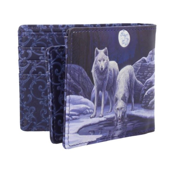 Nemesis Now© Lisa Parker© B3951K8 “Winter Warriors” Wolves Moon Lake Wallet (10cm) - Image 5