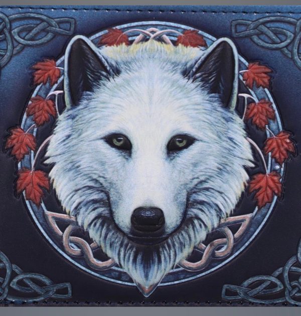 Nemesis Now© B5250S0 “Guardian Of The Fall” White Wolf Autumn Leaves Wallet (10cm) - Image 7