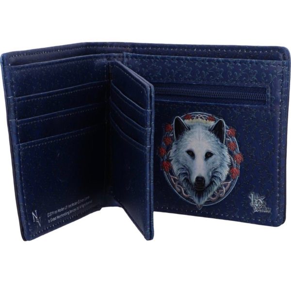 Nemesis Now© B5250S0 “Guardian Of The Fall” White Wolf Autumn Leaves Wallet (10cm) - Image 3
