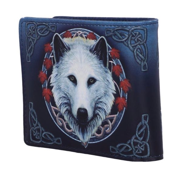 Nemesis Now© B5250S0 “Guardian Of The Fall” White Wolf Autumn Leaves Wallet (10cm) - Image 6