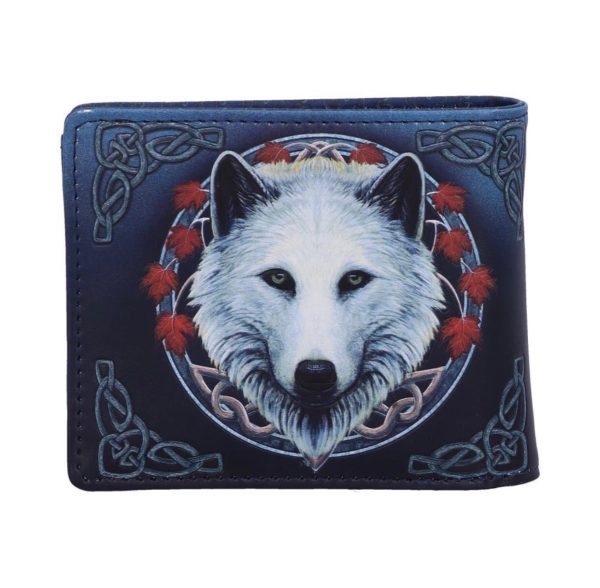 Nemesis Now© B5250S0 “Guardian Of The Fall” White Wolf Autumn Leaves Wallet (10cm) - Image 5