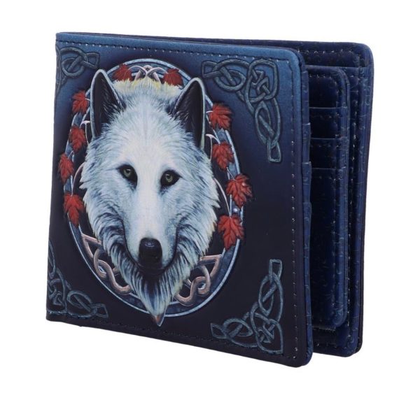 Nemesis Now© B5250S0 “Guardian Of The Fall” White Wolf Autumn Leaves Wallet (10cm) - Image 4