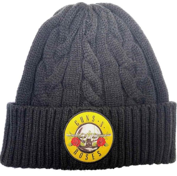 Guns N' Roses© Official Twin Guns Logo Beanie (Red/Yellow/White/Black/Green) (One Size)