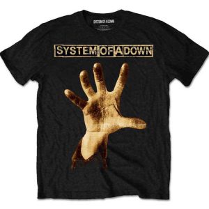img_3999 Official System Of A Down© “Hand” Official Band T-shirt (Unisex) (Black/Brown)