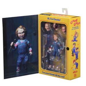 NECA© Child’s Play Chucky© Good Guys Chucky Doll Action Figure Changeable Heads/Accessories (7 Inch)