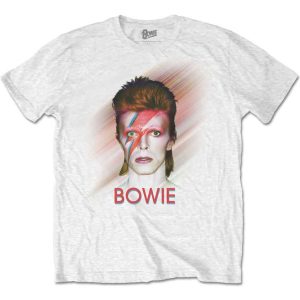 img_4106 David Bowie© “David Bowie Is” Official Band T-shirt (Unisex) (White/Red) (Double Sided)