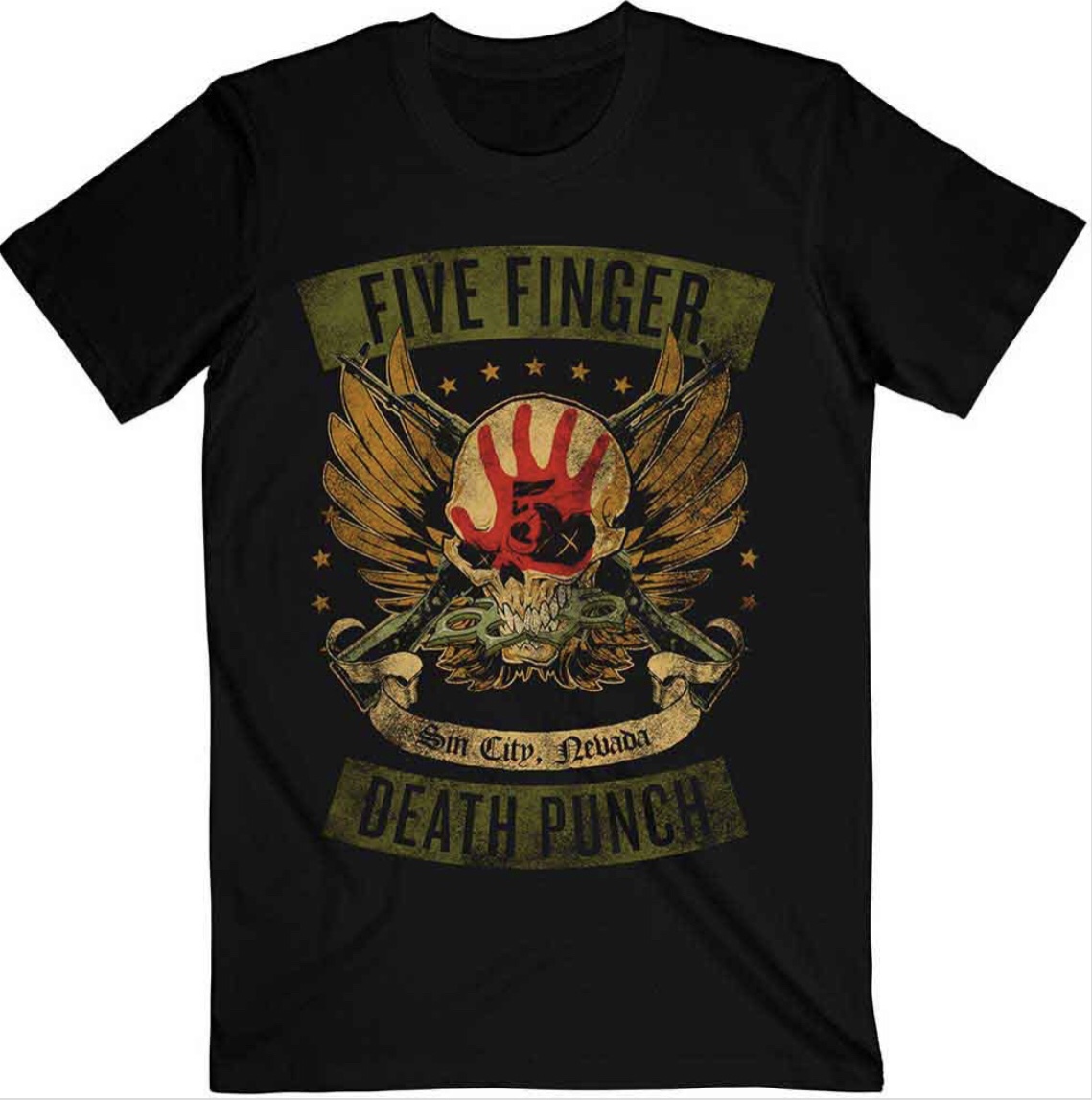 Five Finger Death Punch© "Locked And Loaded" Official Band T-shirt (Unisex)