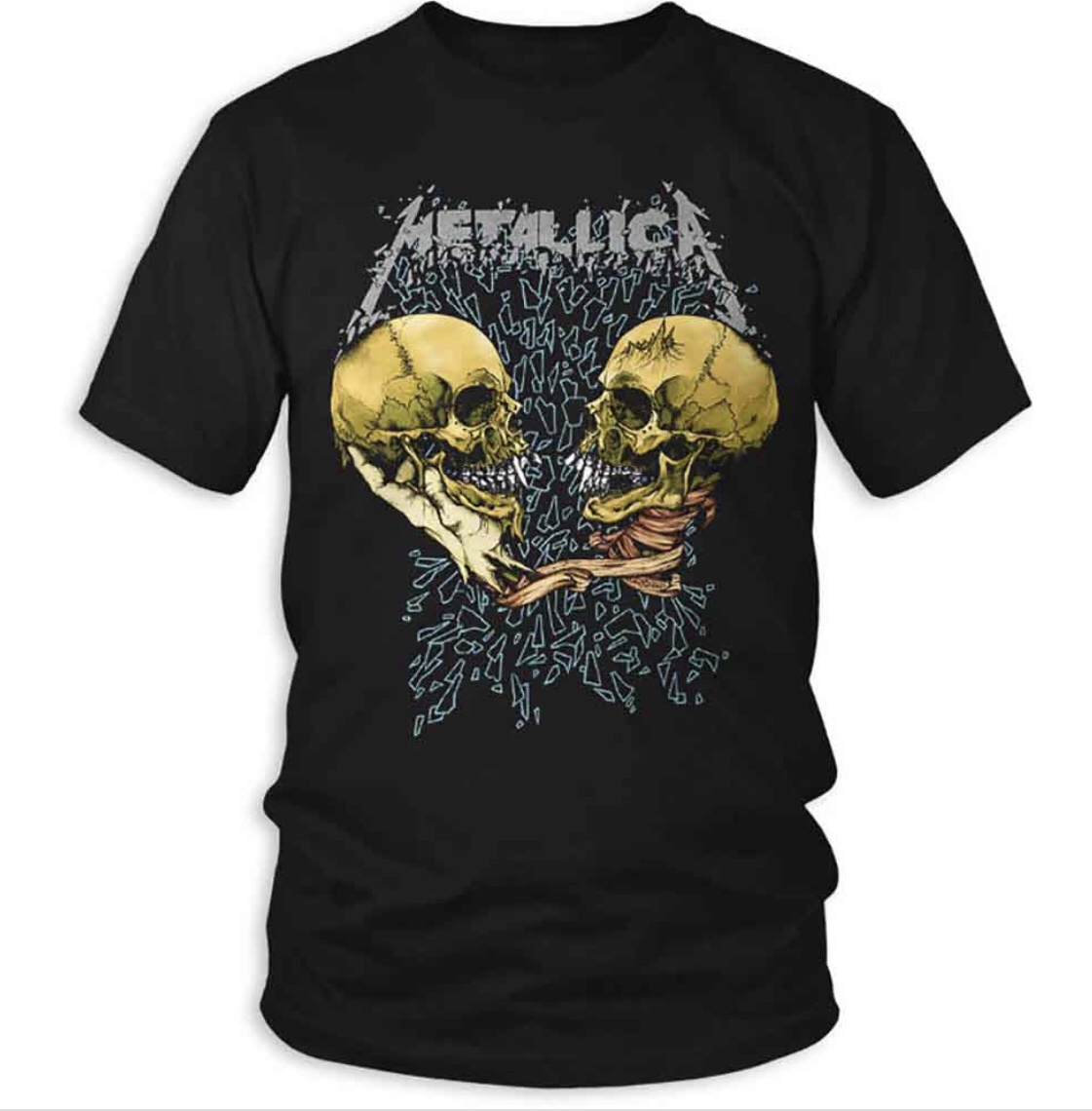 Metallica© “Sad But True” Official Band T-shirt (Unisex) (Black/Yellow/Silver)