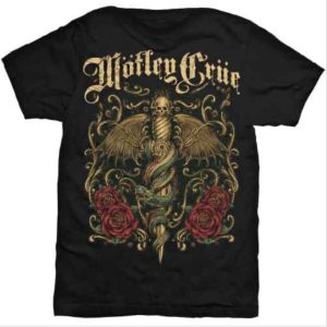 img_4177 The Motley Crue© “Exquisite Dagger” Official Band T-shirt (Unisex) (Black/Gold/Green/Red)