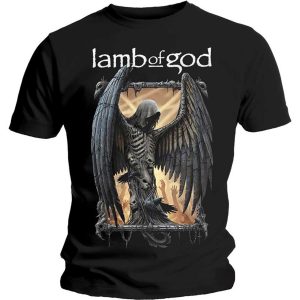 Lamb Of God© “Grim Reaper Winged Death” Official Band T-shirt (Unisex) (Black/Grey/Brown)