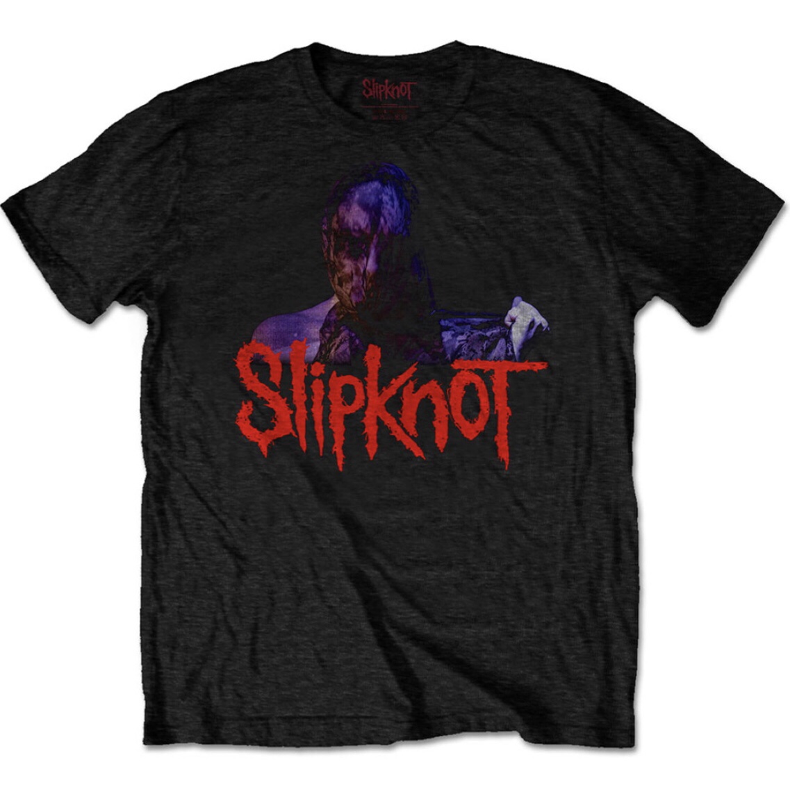 Slipknot© "WANYK Back Hit" Official Band T-Shirt (Double Sided) (Black/Purple/Red)