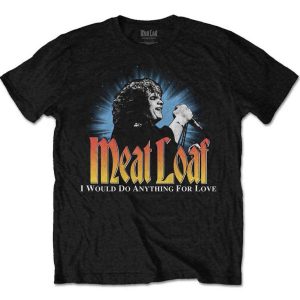 Meat Loaf© “I Would Do Anything For Love LIVE” Official Band T-shirt (Unisex) (Black/Blue/White)
