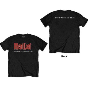 img_4473 Official Meat Loaf© “IWDAFLBIWDT” Official Band T-shirt (Unisex) (Black/Red)