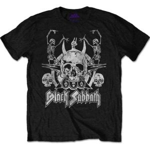 img_4476 Black Sabbath© “Dancing Sabbath 666” Official Band T-shirt (Unisex) (Black/White)