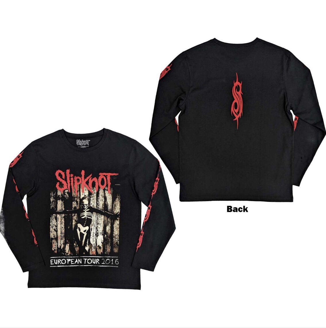 Slipknot© Skeleton Flag Official Band Long Sleeve T-shirt (Unisex)