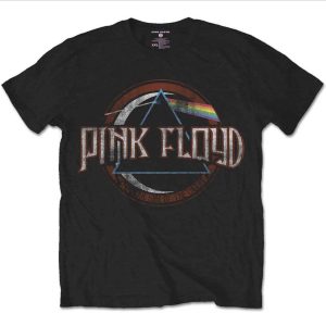 img_4500 Pink Floyd© DSOTM Courier Official Band T-shirt (Unisex) (Black)