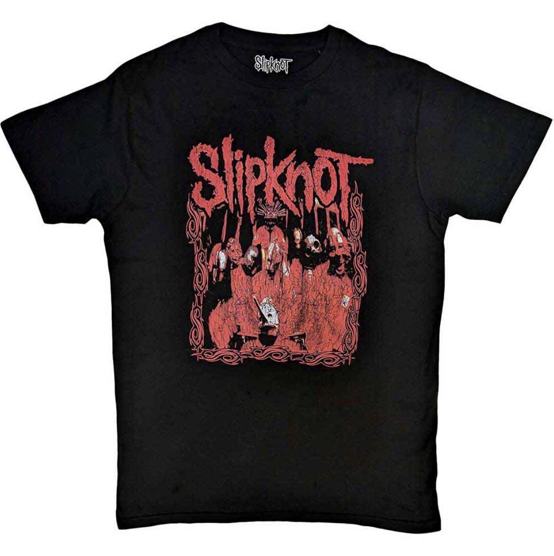 Official Slipknot© “Slipknot Band Frame” Band T-shirt (Unisex) (Black/Red)