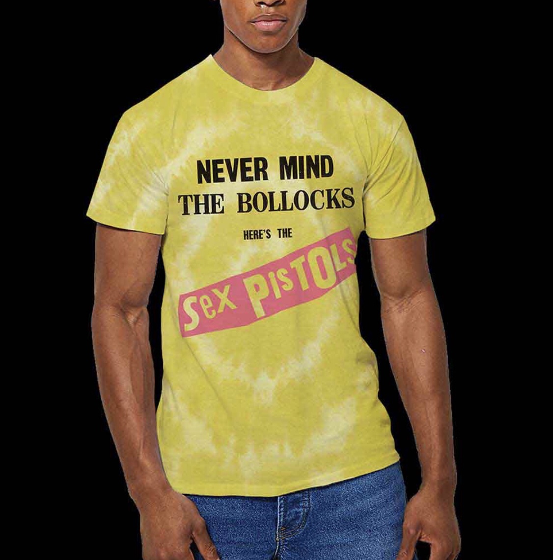 The Sex Pistols© “The Sex Pistols Never Mind The Bollocks" Band T-shirt (Yellow/Pink/Black)