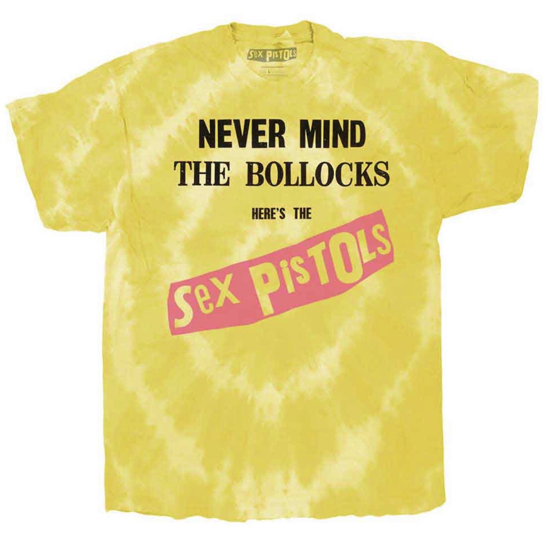 The Sex Pistols© “The Sex Pistols Never Mind The Bollocks" Band T-shirt (Yellow/Pink/Black) - Image 2