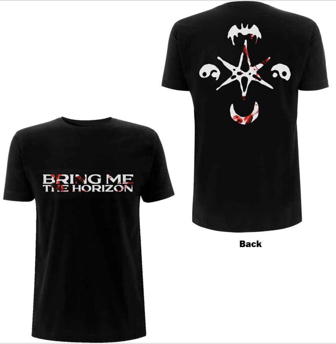 Bring Me The Horizon© “Symbols” Official Band T-shirt (Unisex) (Black/Red/White)